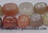 CNG6897 15.5 inches 12*16mm - 13*18mm nuggets mixed moonstone beads