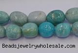 CNG6908 15.5 inches 8*12mm - 10*14mm nuggets amazonite beads