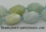 CNG6919 15.5 inches 12*16mm - 13*18mm faceted nuggets aquamarine beads