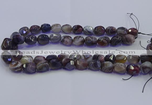 CNG6939 12*16mm - 13*18mm faceted nuggets Botswana agate beads