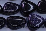 CNG694 15.5 inches 13*18mm - 15*16mm freeform blue goldstone beads