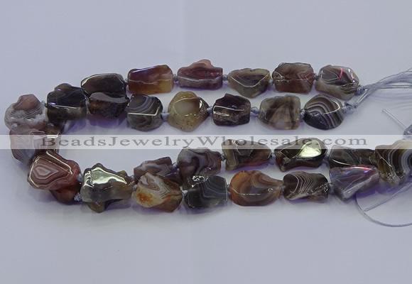 CNG6941 15.5 inches 15*20mm - 18*25mm freeform Botswana agate beads