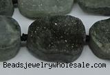 CNG7028 15.5 inches 20*28mm - 25*35mm freeform druzy agate beads