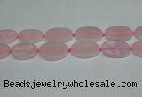 CNG7051 15.5 inches 25*35mm - 30*45mm freeform rose quartz beads