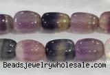 CNG707 15.5 inches 10*14mm nuggets fluorite beads wholesale