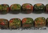 CNG708 15.5 inches 10*14mm nuggets unakite beads wholesale