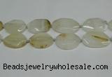 CNG7080 15.5 inches 25*35mm - 35*45mm faceted freeform agate beads