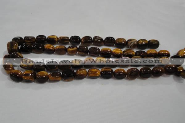 CNG710 15.5 inches 10*14mm nuggets yellow tiger eye beads wholesale