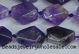 CNG7132 15.5 inches 6*10mm - 10*14mm faceted nuggets amethyst beads