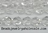 CNG7210 15.5 inches 6mm faceted nuggets white crystal beads