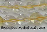 CNG7233 15.5 inches 12mm faceted nuggets citrine gemstone beads