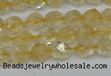 CNG7235 15.5 inches 6mm faceted nuggets citrine beads wholesale