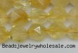 CNG7237 15.5 inches 10mm faceted nuggets citrine beads wholesale