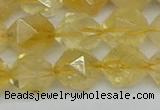 CNG7238 15.5 inches 12mm faceted nuggets citrine beads wholesale