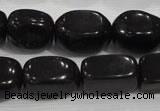 CNG725 15.5 inches 15*20mm nuggets black obsidian beads wholesale