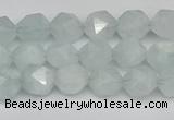 CNG7260 15.5 inches 6mm faceted nuggets aquamarine beads