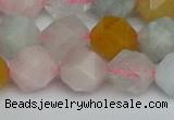 CNG7268 15.5 inches 12mm faceted nuggets morganite beads