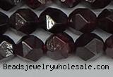 CNG7278 15.5 inches 12mm faceted nuggets red garnet beads