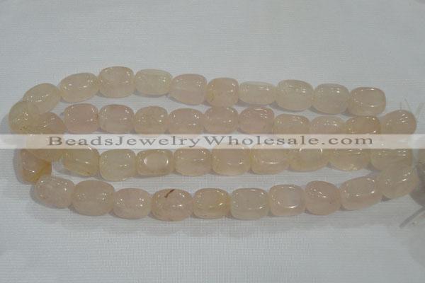 CNG729 15.5 inches 15*18mm nuggets rose quartz beads wholesale