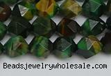 CNG7326 15.5 inches 8mm faceted nuggets green tiger eye beads