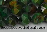 CNG7327 15.5 inches 10mm faceted nuggets green tiger eye beads