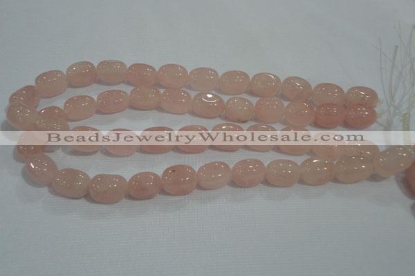 CNG734 15.5 inches 12*18mm nuggets rose quartz beads wholesale