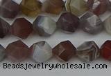 CNG7345 15.5 inches 6mm faceted nuggets botswana agate beads