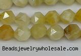 CNG7365 15.5 inches 6mm faceted nuggets yellow opal beads