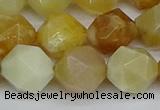 CNG7368 15.5 inches 12mm faceted nuggets yellow opal beads