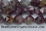 CNG7410 15.5 inches 6mm faceted nuggets tourmaline beads