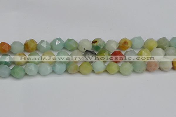 CNG7418 15.5 inches 12mm faceted nuggets amazonite beads