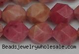 CNG7423 15.5 inches 12mm faceted nuggets rhodochrosite beads