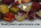 CNG7427 15.5 inches 10mm faceted nuggets mookaite beads