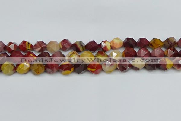 CNG7428 15.5 inches 12mm faceted nuggets mookaite beads