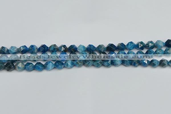 CNG7430 15.5 inches 6mm faceted nuggets apatite gemstone beads