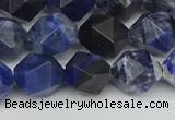 CNG7437 15.5 inches 10mm faceted nuggets sodalite gemstone beads