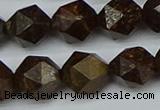 CNG7443 15.5 inches 12mm faceted nuggets bronzite gemstone beads