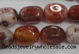 CNG748 15.5 inches 13*18mm nuggets fire agate beads wholesale