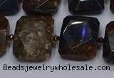 CNG7482 15.5 inches 18*25mm - 20*28mm faceted freeform pietersite beads