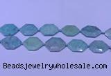 CNG7512 15.5 inches 25*35mm - 30*40mm faceted freeform amazonite beads