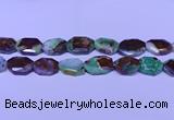 CNG7518 25*35mm - 30*40mm faceted freeform australia chrysoprase beads