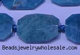 CNG7530 15.5 inches 18*25mm - 25*35mm faceted freeform amazonite beads