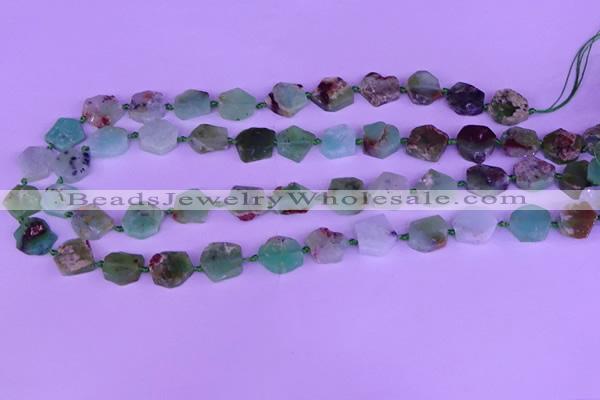 CNG7615 15.5 inches 10*12mm - 15*16mm freeform Australia chrysoprase beads