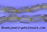 CNG7636 15.5 inches 5*7mm - 8*10mm nuggets lemon quartz beads