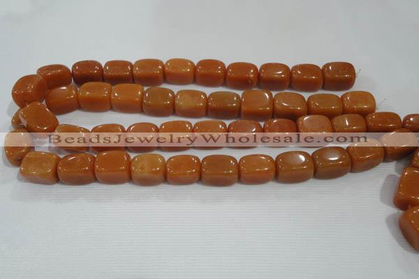 CNG768 15.5 inches 13*18mm nuggets red aventurine beads wholesale