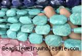 CNG7814 15.5 inches 13*18mm - 18*25mm faceted freeform amazonite beads