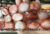 CNG7840 20*25mm - 25*30mm faceted freeform red agate beads