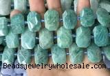 CNG7922 15.5 inches 13*18mm - 15*25mm faceted freeform amazonite beads