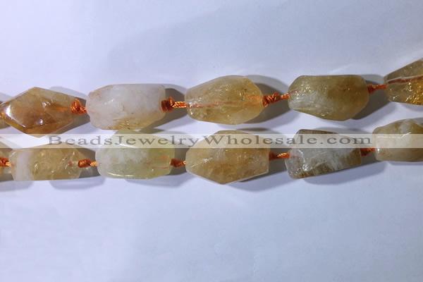 CNG7952 15.5 inches 15*25mm - 20*40mm nuggets citrine beads