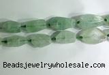 CNG7957 15.5 inches 15*25mm - 20*40mm nuggets green fluorite beads